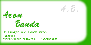 aron banda business card